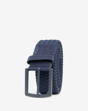 Popsicle Stretch Woven Leather Belt